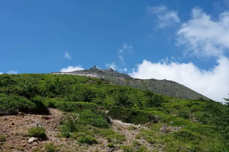 左に茶臼岳