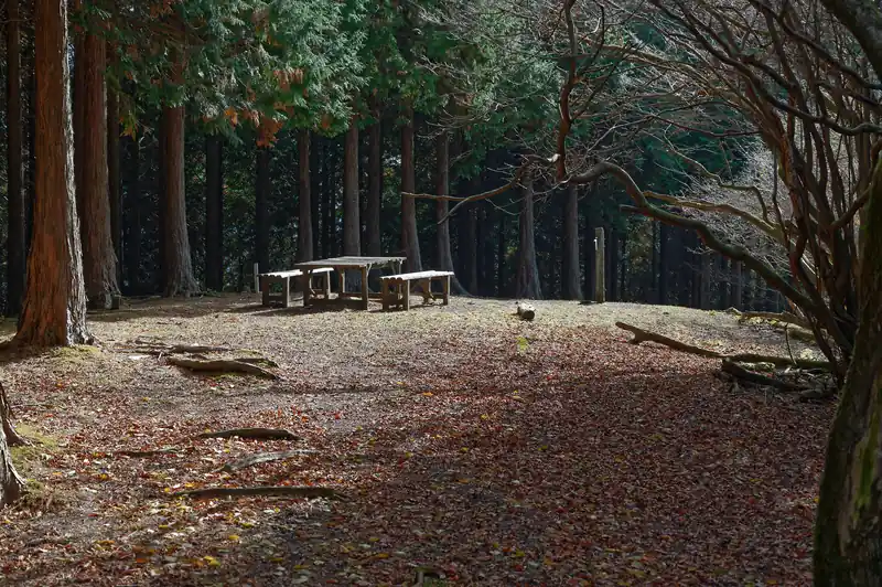 不老山の北峰に到着。
こちらはベンチがあります。