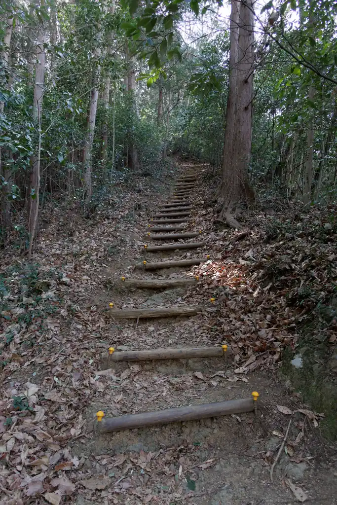 初っ端から階段の道。なかなかつらいぞ！