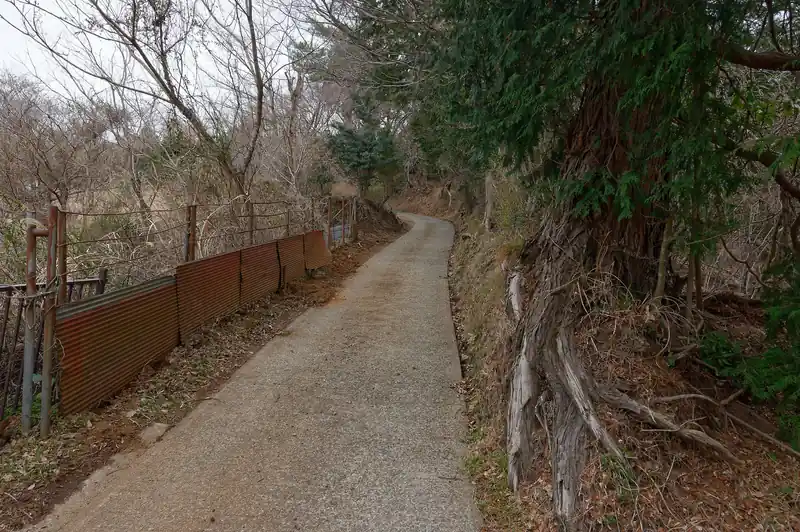 そのまま降りて舗装路を歩いていきます。