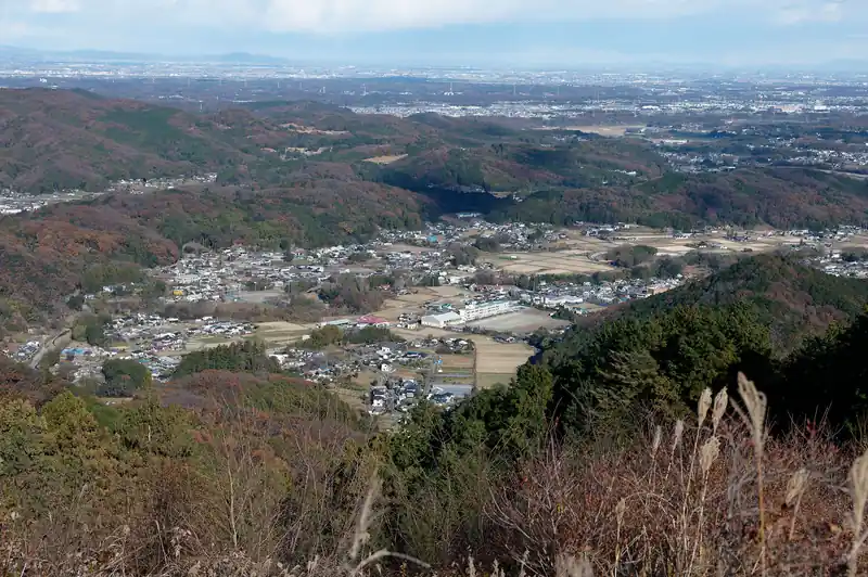 中央あたりがときがわ町立都幾川中学校。