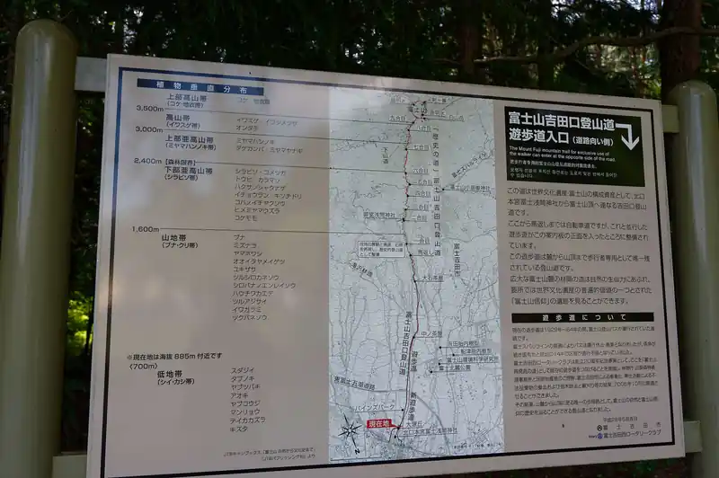 少し進むと、分岐となる。直進して舗装路を進むか、脇道に入って登山道っぽいところを歩くか。

脇道に進もうかな～と思って歩き始めたら、近所に住んでいるらしいおばあさんが声をかけてきた。
「そっちは私有地だから違うよ、他人の家にいっちゃう」
「え！でも看板も出てるんですけど…」と言うと、「こんなの取り外しちゃえばいいんだよ、間違ってんだから」と。
マジかよ、そんなことあるのか。

とりあえずここは舗装路を歩いていくことにする。

家に帰ってから写真を見返したが、私有地の地権者と合意の上で通れるようになってるっぽいんだけど、通っちゃダメなんだろうか。
うーむ。よくわからない。