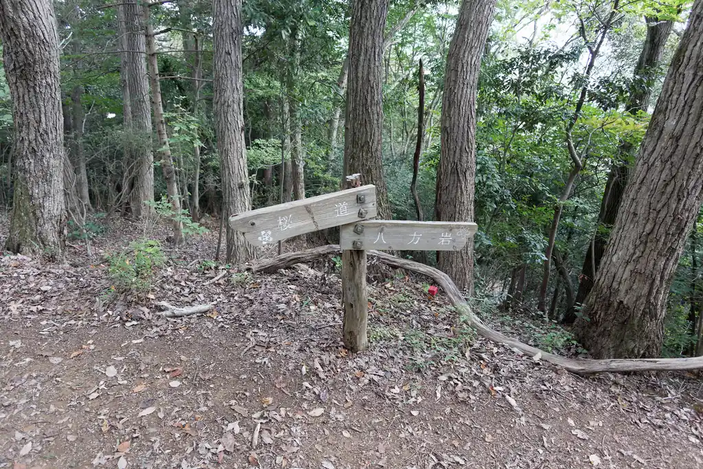 八方岩の方は見晴らしの良いところがあるようだが、なんとなく今回は桜道を歩くことにした。