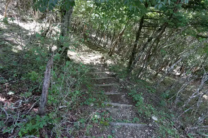 非常に歩きやすい道を下っていきます。
このあたりは結構山深い印象があって、歩く人もそんなにいないと思っていたのでもっと荒れているのでは、と思っていたのですが、想像以上に快適な道です。