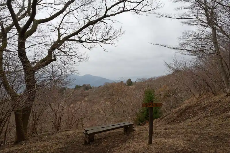 富士見台。言うまでもなく今日の天気じゃ何も見えません。