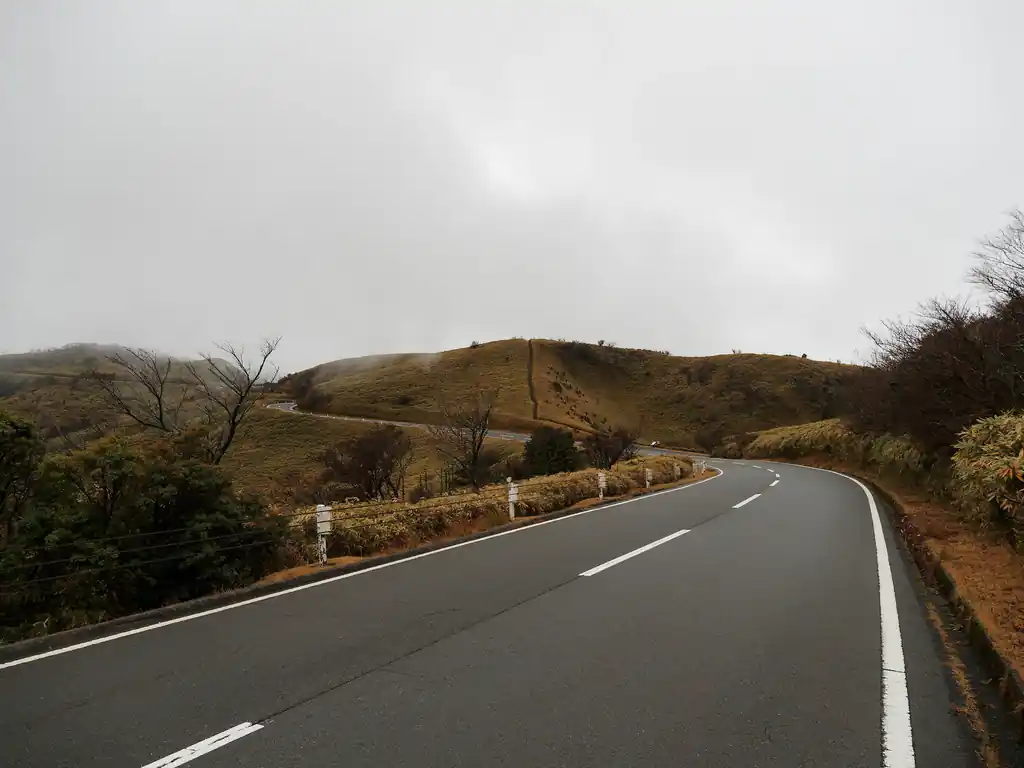 ガスが物凄いスピードで流れていくのが見えた。
こんな日にバイクで西伊豆スカイラインを走っていく人たちがいたけど、怖くないんだろうか。