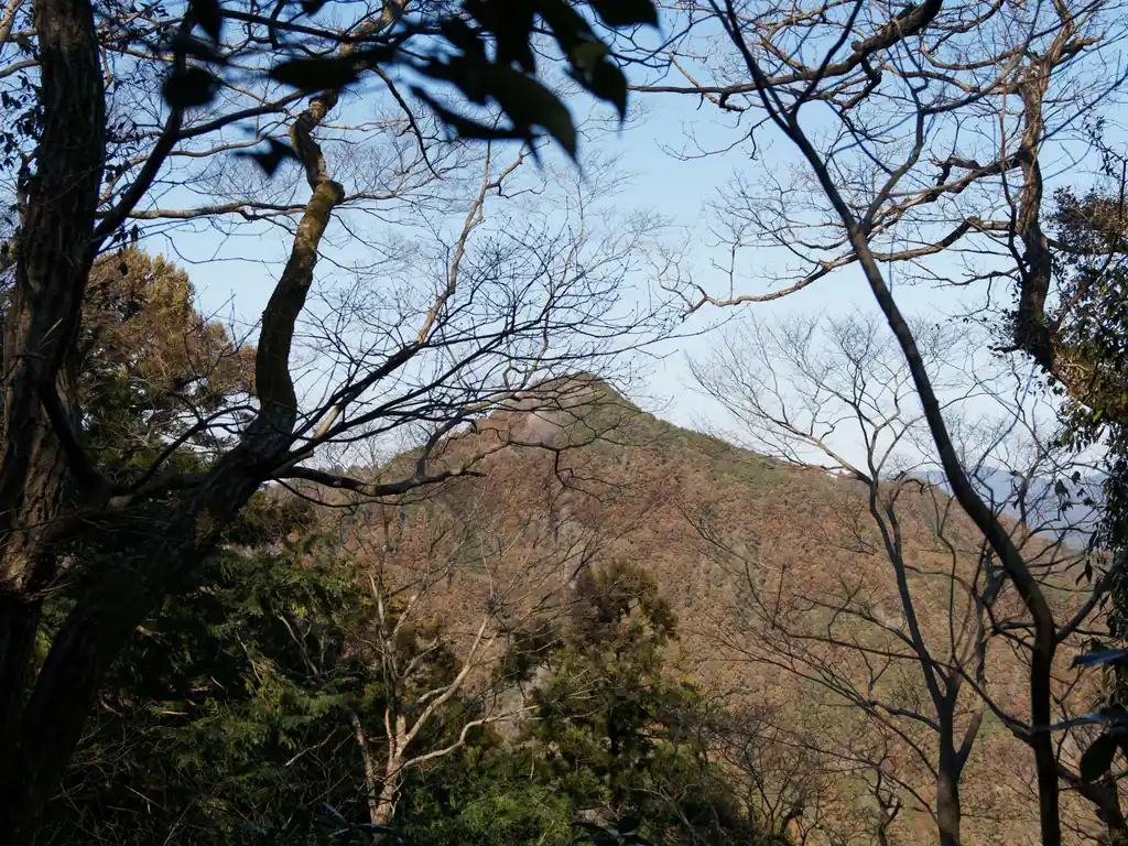 チラッと大高山が見える。