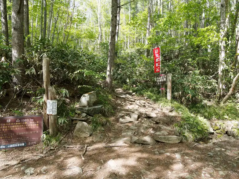 登山口。ここからしばらく林道を歩いて行く。かなり長い林道歩きだ。