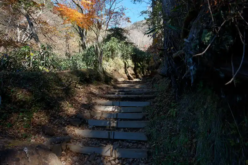 この道も、乙女峠からの道も、よく整備された登山道で危険箇所はありません。
乙女峠から登る場合、金時山手前あたりに鎖があるところがありますが、難所というほどでもなかった記憶。