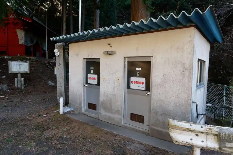 トイレもありますが、冬季閉鎖中でした。