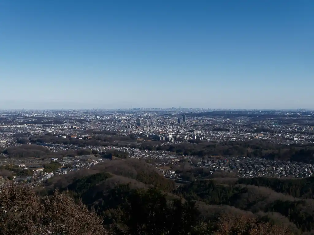 この日は天気がよく、都心方面もバッチリ。