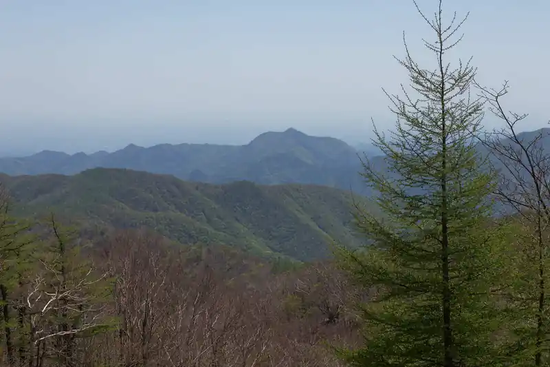 中央あたりに見える特徴的な山が大岳山だろう。形が特徴的なのでわかりやすい。
大岳山はケーブルカーを使うと割と簡単にアクセスできるため、登山者が多い。今日も快晴であるため、登山者は多いだろう。