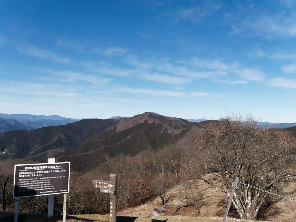 たぶんこっちの中央の山は生藤山だと思うんだけど、このあたりの山はあんまり詳しくないのでわからない。
