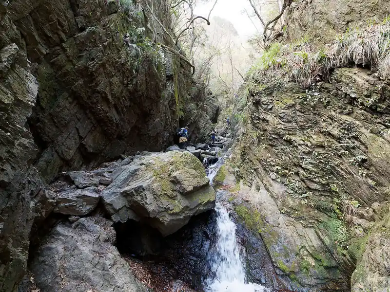 場所によっては靴が濡れる場面もあるので、防水の登山靴がオススメ。