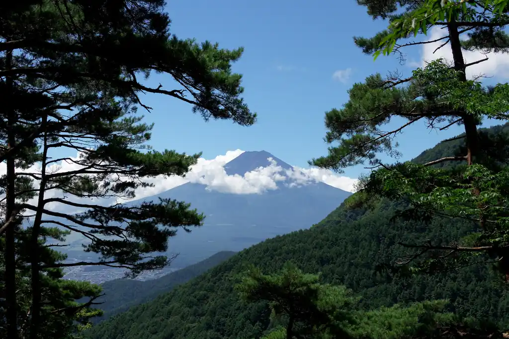 馬返しから望める富士山。良い景色だ～