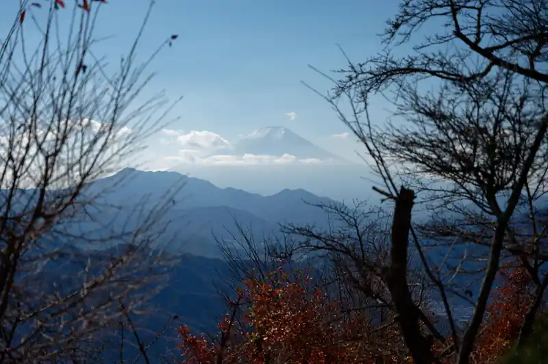 百蔵山からも富士山が見えます。