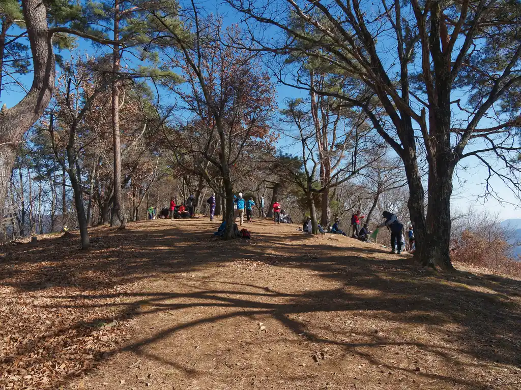 適当に写真を撮ってお昼を食べたら山頂を後にする。
ざっくり20人くらいの登山者がいたんじゃないかと思う。