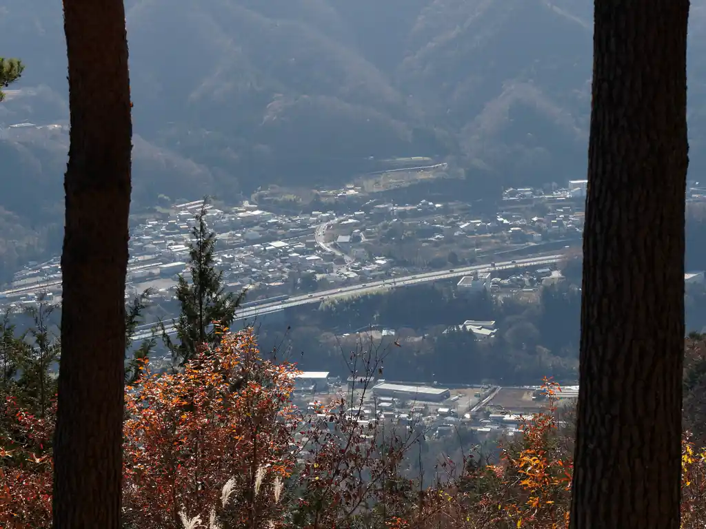 猿橋駅付近。