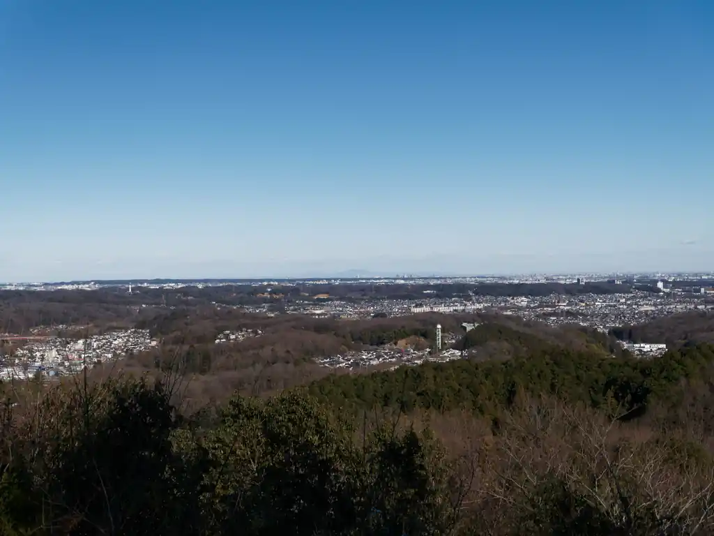 こっちは筑波山らしき山がうっすらと見える。