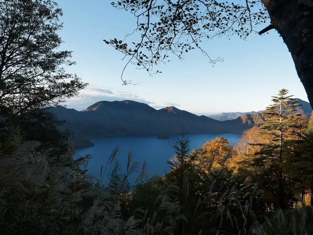 途中振り返ると既にそこそこ良い景色を拝むことができます。