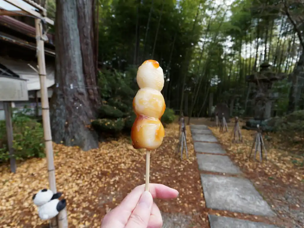 みそポテトを食べようか迷ったのだが、ここは団子を食べることにした。

この団子がとても美味しい。もち米の粒感が若干残っているのだが、外側はパリッとしている。こんなにおいしい団子があるのか、と衝撃だった。
また食べに来ようと誓う。