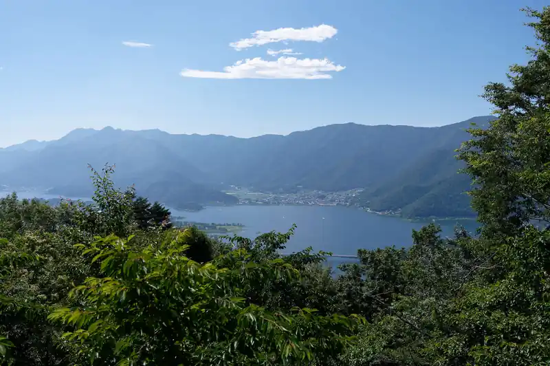 こっちは河口湖。