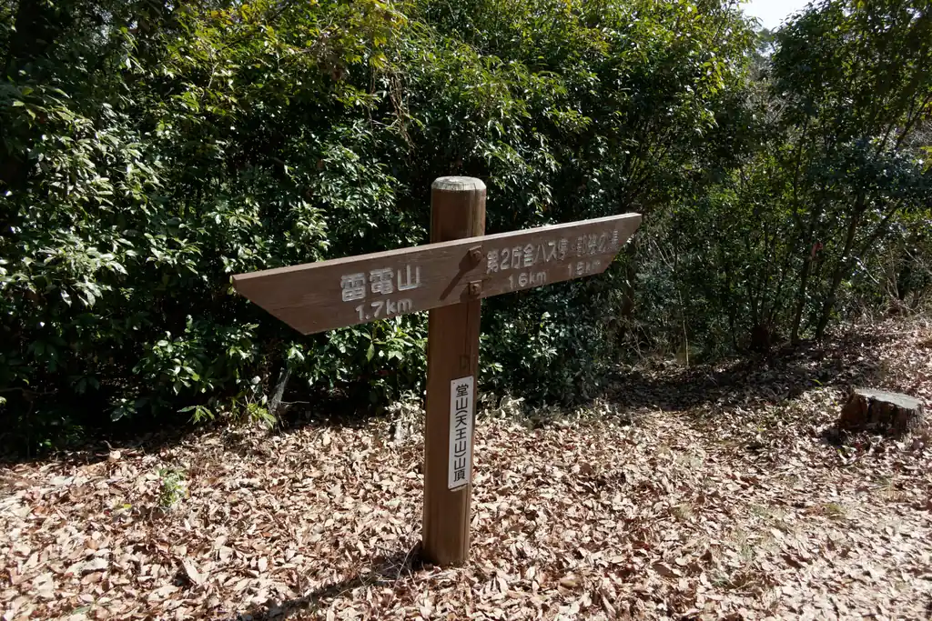 堂山山頂。特に何もなし。この右の方に踏み跡らしきものがあり、どうもそこからしか降りれない模様。色々見てみましたが藪に囲われていて、他に下山道はないと思われます。