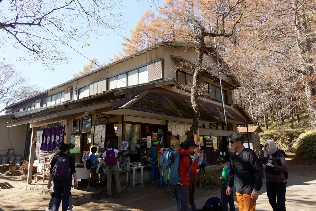 福ちゃん荘もこの通り。
老若男女大勢の登山者でごった返している。