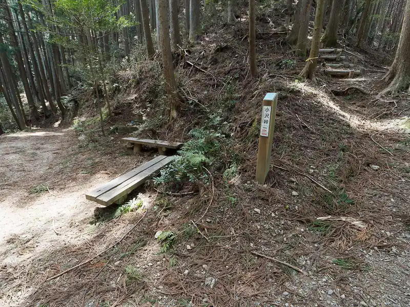 何はともあれ小沢峠まで無事到着。