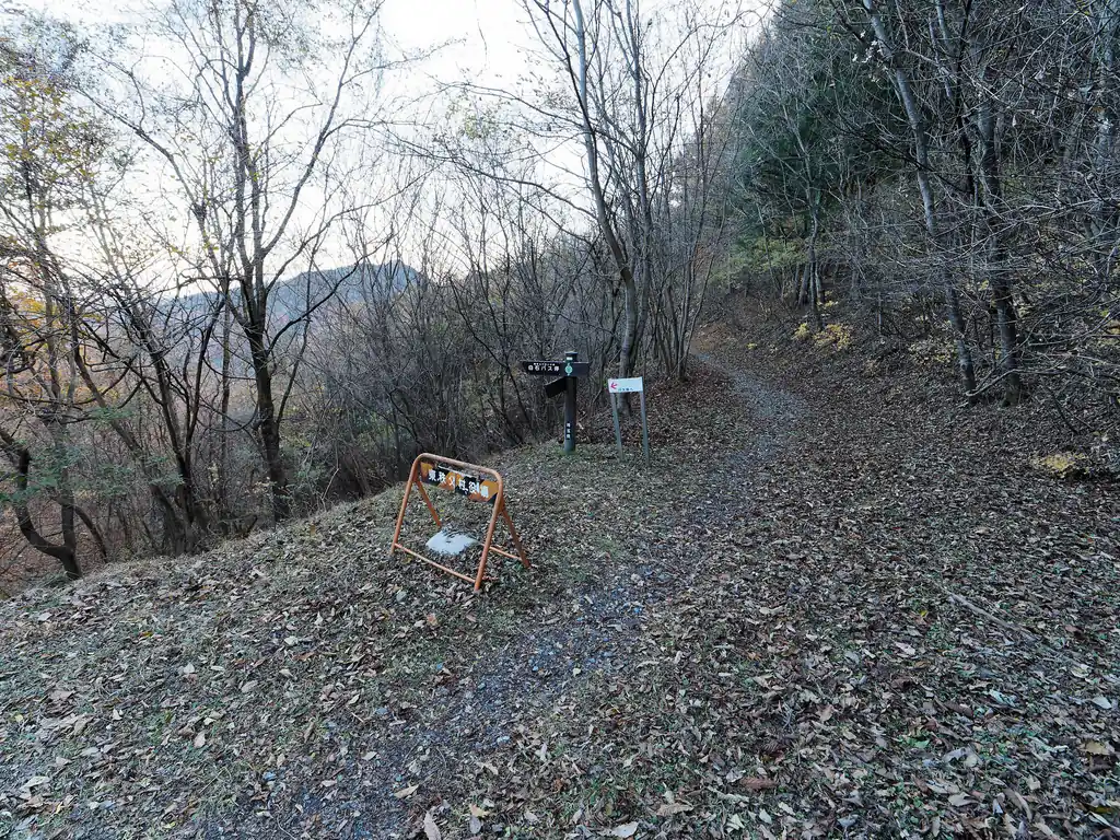 白石峠まで、剣ヶ峰ルートの登山道を歩く。
流石にこの時間、誰もいないだろう、と思っていたが数人のサイクリスト達がもう自転車で道路を走っていた。朝早いなあ。

ここから白石車庫バス停に降りる道がある。ここから降りるのは初めてだ。