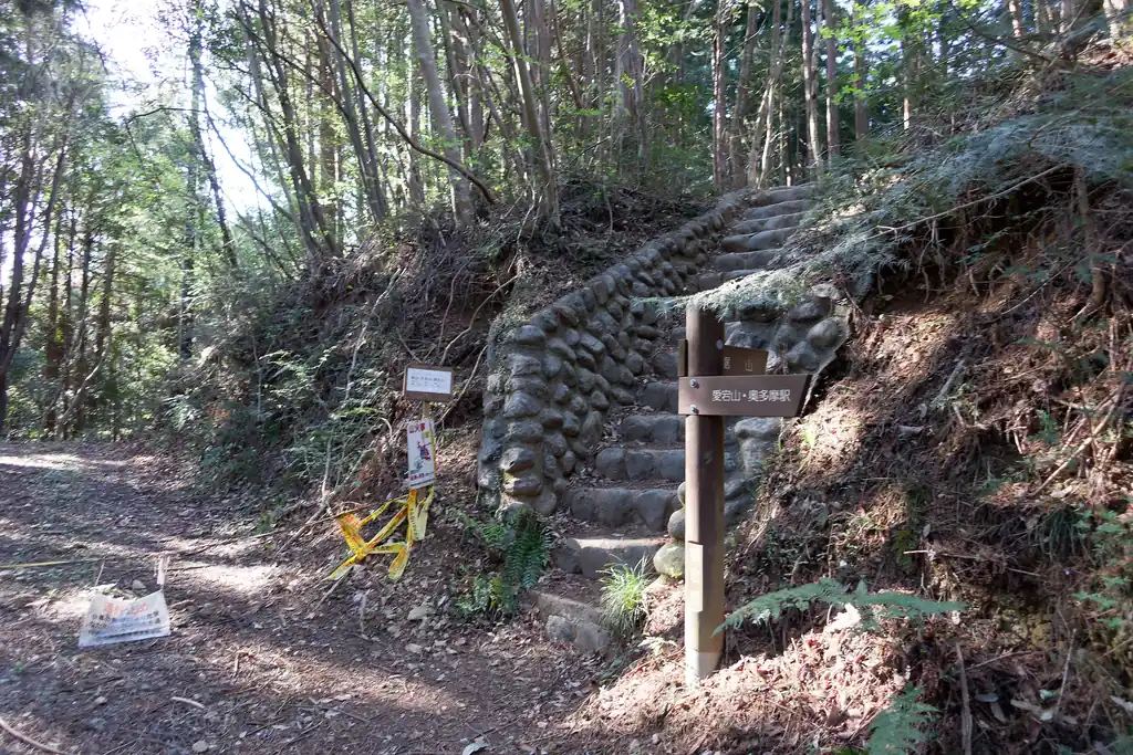 いよいよここが鋸山登山口です(たぶん)。

鋸尾根は痩せ尾根、岩場、梯子、鎖あり、とバリエーションにとんだ道でありまして、その手のアスレチックな道が好きな方にはいいんですが、私みたいな高所恐怖症には少し怖さがあるようなところでもあります。

が、危なそうなところには鎖があるし、梯子もしっかり固定されていてマジな危なさは少なかったと思います。こういうのは一度歩くと慣れて二回目からは大丈夫になるんですよ、たぶんね。