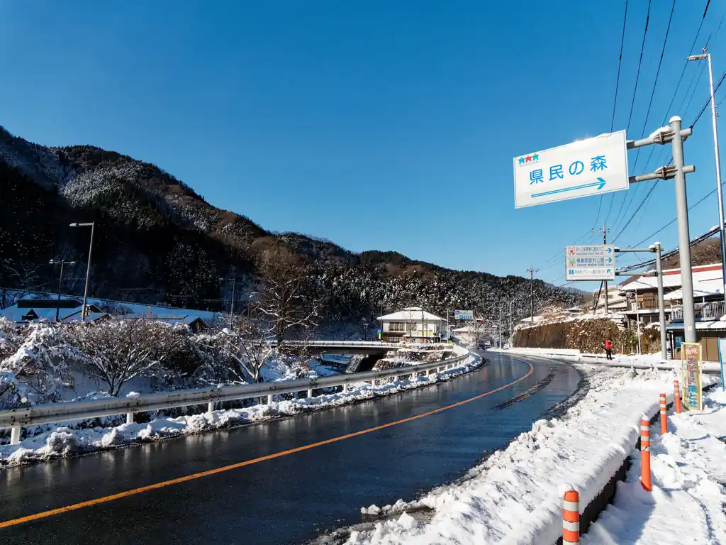 道路の雪はほぼなくなっていますね。凍っている可能性もあるけど、たぶん塩カルが撒かれて割と安心なのではないかと思います。