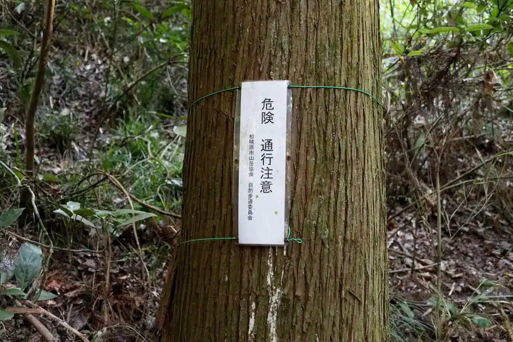 そのうち、木に「危険 通行注意」と書かれた簡易看板があるのを見かけたが、危険個所はなかったように思う。もしかしたら橋のことを言っていたのかなあ。