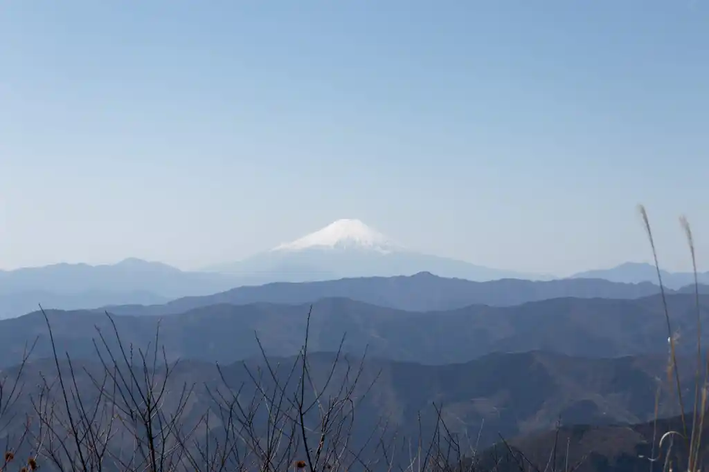 山頂からは富士山ビュー